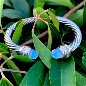 🌜David Yurman Moonstone & Diamond Bracelet🌛